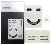 1Set 0.8mm para DeathAdder V3 Pro Mouse Skates Glass Mouse Feet Pad Glide Feet