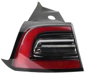 Luz de señal trasera trasera exterior de la luz trasera izquierda del maletero del maletero del coche adecuada para el modelo 3 de Tesla 2017-2020 ...