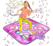 Juguetes de la alfombra de baile para regalos de cumpleaños de niñas de 3 a 12 años, alfombra de baile musical para niños, almohadilla de baile con...