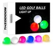 Pelota de golf LED luminosa iluminada Luz nocturna intermitente Fluorescencia brillante Pelotas de golf Pelotas de práctica de golf Accesorios depo...