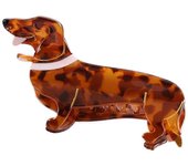 Animal Shape Hair Claw Clips Non Slip Grab Grip Acetate Barrettes Dog Hairpin Perro salchicha