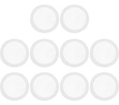 10 Piezas Kazoo Diafragmas Flauta Diafragmas Kazoo Membrana Plástico Instrumentos Musicales Accesorios Blanco