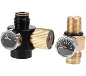 Regulador del cilindro del tanque de aire PCP Presión ajustable 0-2800Psi y válvula de pasador del tanque HPA 300Bar M18X1.5 como se muestra