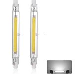 R7s 118mm 40w Led Bulbo Blanco Frío 6000k, 3000lm, J118 400w Lámpara halógena equivalente, regulable, 360 grados lineal 40w R7s Tw