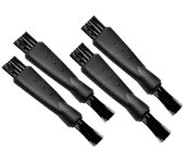 4Piezas Recortadora de doble cara Cepillo de limpieza de afeitadora Cepillo limpiador de cortadora Cepillo de limpieza de cortadora para Negro