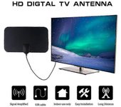 Antena de TV interior amplificada de 50 millas de alcance para señal digital HD Freeview