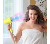 Secador de pelo plegable de moda Secador de pelo aniónico negativo Electrodomésticos FLYE0662 Amarillo One Size