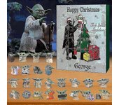 2024 Star Wars Navidad Calendario de Adviento 24 días Cuenta regresiva The Mandalorian Figuras de Baby Yoda Muñeco de juguete para niños Regalo sor...