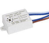 Interruptor de sensor de sonido de luz de encendido/apagado activado por sonido. Adaptador de enchufe Como se muestra