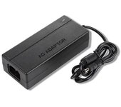 Adaptador de corriente de CA 100-240 V a CC 48 V 2 A 96 W de 5,5 mm x 2,5 / 2,1 mm para conmutador PoE Enchufe de EE. UU. Negro