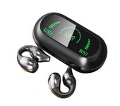 Auriculares con clip Bluetooth Conducción ósea, auriculares inalámbricos cómodos e indoloros negro