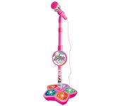 Flye Micrófono para niños Micrófono con simulación de soporte Karaoke de pie Juguetes de canto para bebés 242211 Rojo