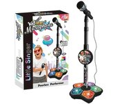 Micrófono de pie para niños Juego de micrófono ajustable para niños y niñas Negro