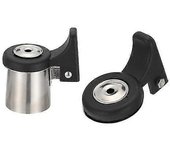2pcs Silbido Hervidor de agua Flautas flautas silbantes Tubos de hervidor de agua (plata)