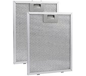 2PCS Campana extractora Filtro Campana extractora Filtro de grasa Extractor de cocina Ventilación Aspirador de aluminio Malla de filtro