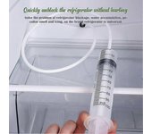Refrigerador Refrigerador Drenaje Agujero Clog Remover Set Limpieza también + Kit