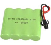 4.8V 2400MAh Ni- Grupo de baterías RC Toy Iluminación eléctrica AA 4.8 V 2400 Batería para RC TOYS verde