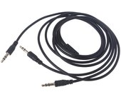 Cable adaptador de auriculares con divisor de audio macho a 2 macho de 3,5 mm macho