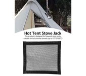 Gato de estufa de carpa caliente, 9 "x 7.8" cuadrado Estufa de leña altamente ignífuga Tubo de horno de chimenea Anillo de protección ignífugo para...