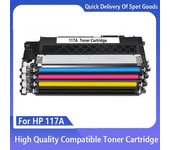 Redkid Cartucho de tóner compatible para HP Color Laser 150A 150W 150NW MFP 178NW 179FNW 117A W2070A W2071A W2072A W2073A con chip nuevo Negro