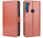 Caso para Motorola Moto One Fusion Plus cubierta cartera Flip Funda de cuero con ranuras para tarjetas magnética folio a prueba de golpes pu