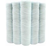Juego de 5 cartuchos de filtro de agua en espiral anti sedimentos 9 pulgadas 3/4 - 5 micras compatibles con filtros de 10 pulgadas fabricados en Fr...