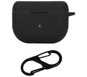 Tapa de la bandeja de carga de auriculares para Jabra Elite 10 2023, funda de silicona para auriculares Bluetooth con hebilla Negro