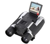 HD 1080P Negro Prismáticos Cámara Digital USB Binocular Telescopio, Video y Foto, Recargable, Negro