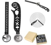 Herramienta de dibujo multifunción Dibujo versátil Regla magnética curva Transportador Combo y mini brújula para diseñadores de blocs de notas Arti...