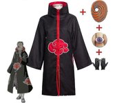 Tobi Obito Cosplay Disfraz Akatsuki Capa de Manga Larga Halloween Carnaval Divertido Disfraz de Cosplay para Adultos 100