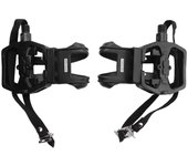 Pedal de bicicleta giratoria Aleación de aluminio Pedal Spd con clips para los dedos de los pies y tacos Accesorios de bicicleta para bicicletas es...