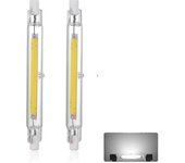 Bombilla LED R7s 118mm 40w 6000k, 3000lm, J118 400w Equivalente a lámpara halógena, regulable, lineal de 360 grados 40w R7s