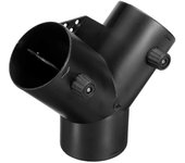 Conector de escape de ventilación de aire del calentador de estacionamiento en forma de Y de 75 mm con solapa de válvula de regulación doble para c...