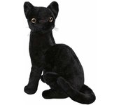 Wiuo Lindo león simulado, leopardo, leopardo de las nieves juguete de peluche, muñeca de animales del bosque, muñeca de trapo realista pantera negra