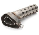 Tubo de escape ajustable del silenciador de escape hexagonal de la motocicleta Tubo de escape ajustable del silenciador DB Baffle plata