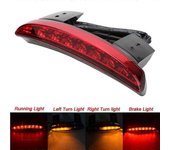 Luces traseras de motocicleta Señal de giro izquierda derecha Guardabarros trasero borde Luz trasera de freno para Harley Touring Sportster Xl 883 ...