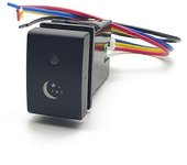 Para Suzuki Jimny 2007-2015 Coche LED DRL Barra de luz BSM Embalaje Radar Encendido Apagado Cámara Espejo Interruptor Botón de luz estrella luz de ...