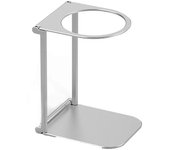 Soporte de goteo de café plegable Soporte de goteo de vertido Soporte de aluminio para máquina de café espresso Estante de gotero de café Plata