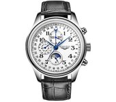mickcara Guanqin Relojes mecánicos de lujo con fase lunar para hombre Reloj de espejo de zafiro de acero inoxidable para hombre Reloj automático mu...