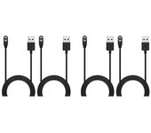 Cable de cargador magnético de 4 piezas, para Aeropex AS800, OpenRun Pro, OpenRun, OpenComm Auricular de conducción ósea negro