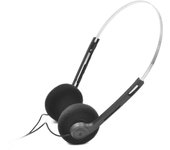 Auriculares con cable con aros 80s 90s Walkman Auriculares para música Mp3 Negro