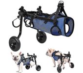 Silla de ruedas para perros, Silla de ruedas para perros para patas traseras, Sillas de ruedas ajustables para perros Pata trasera, Movilidad para ...