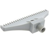 2x1 / 4 "tamaño de rosca, flat wind jet air blower boquilla spray gris 110mm