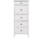 1/10 Bjd Ob11 Mueble en miniatura modelo mini cómoda de cinco cajones accesorios Blanco