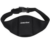 Cinturón de micrófono Instructor de fitness Soporte de micrófono Bolsa de cintura ajustable Portador de micrófono Negro 38x14cm