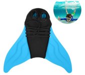 Aletas de natación para niños , aletas de cola de sirena aletas de una pieza aletas de buceo x Azul