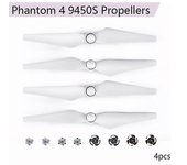 4 piezas 9450S Propeller Props Cuchillas de liberación rápida para DJI Phantom 4 PRO 4A Camera Drone Parts 9450 Blade con montaje de hélice