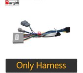 Marco de fascias de radio de coche para Honda CRV CR-V 3 RE 2006-2012 Arnés de panel estéreo de 9 pulgadas Adaptador de cable de cableado Kit de mo...