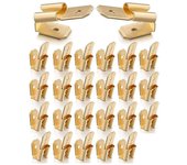 25 piezas de conectores de pala a cuestas, adaptador de 3 vías Conectores de desconexión rápida de latón macho a hembra simple Amarillo