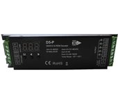 Decodificador DMX de 5 canales con pantalla digital RDM Controlador de atenuación DMX512 PWM Controlador LED RGBCCT LED M Negro